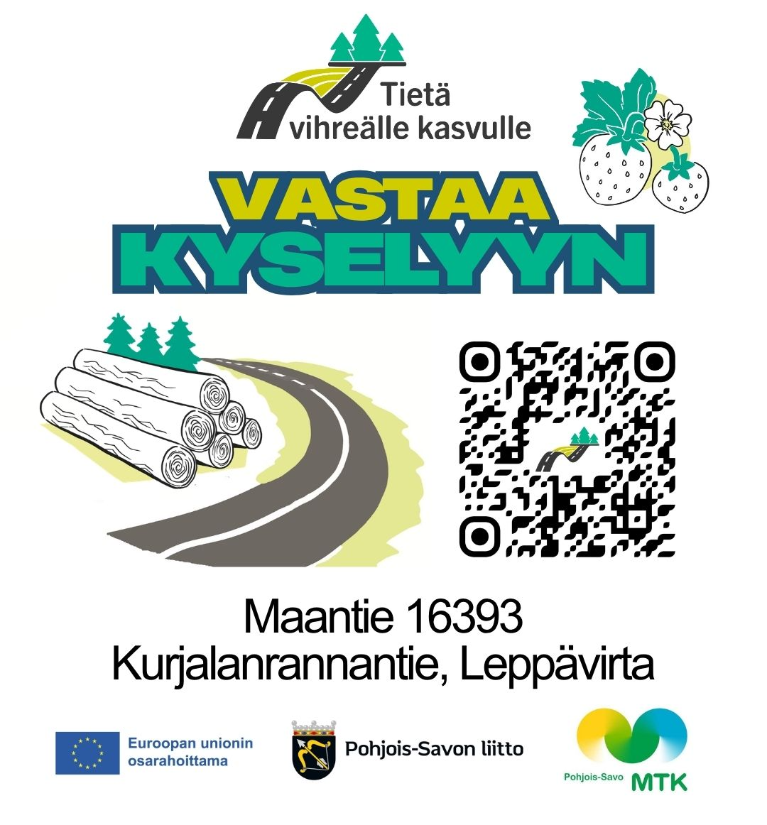 Skannaamalla QR-koodin, pääset vastaamaan kyselyyn.